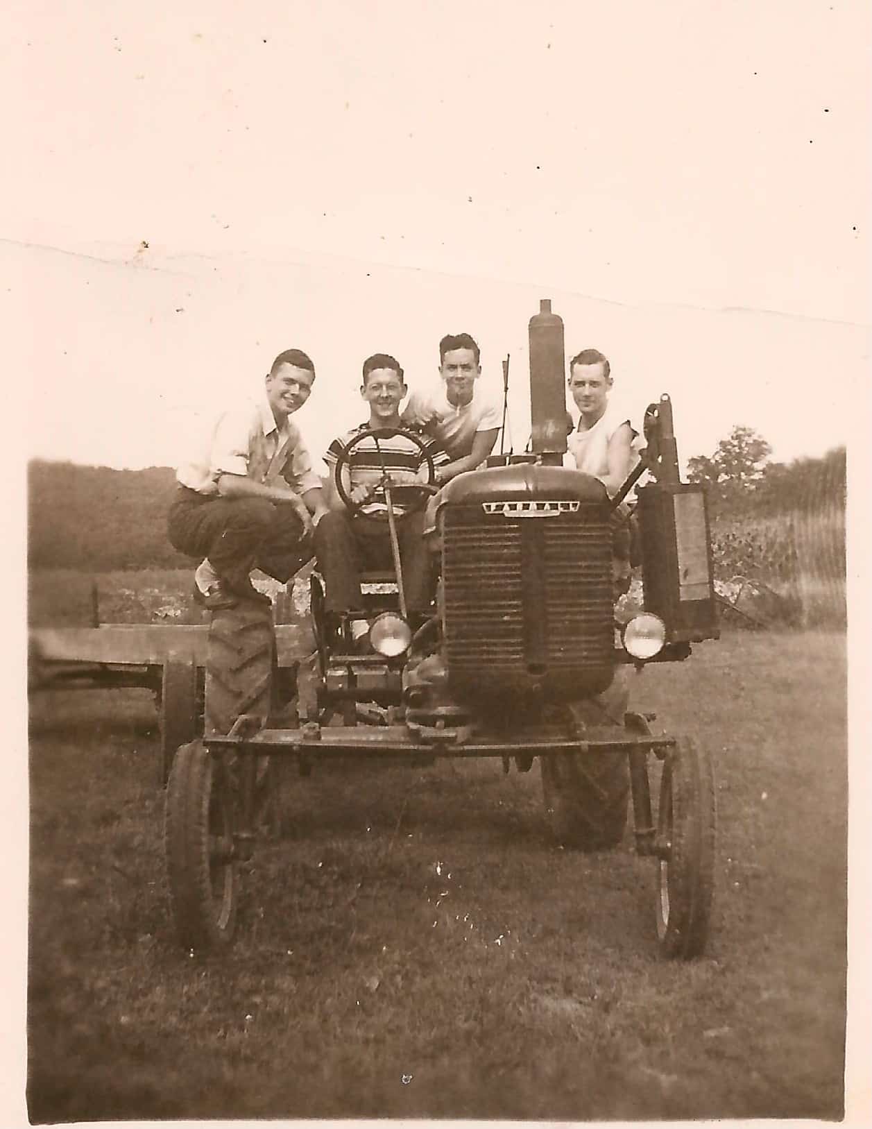 Vintage photo, 1955 Farmall tractor