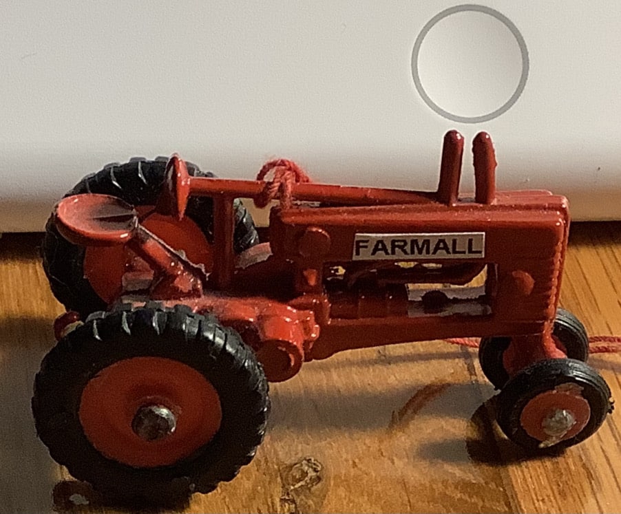 Farmall tractor ornament