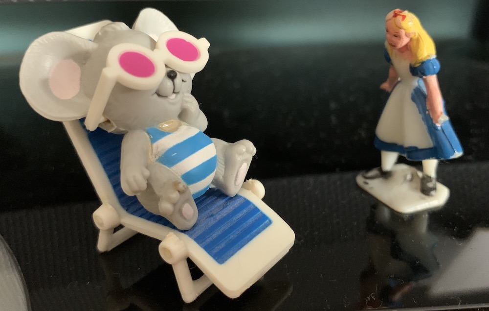 Alice in Wonderland vintage tiny figurine