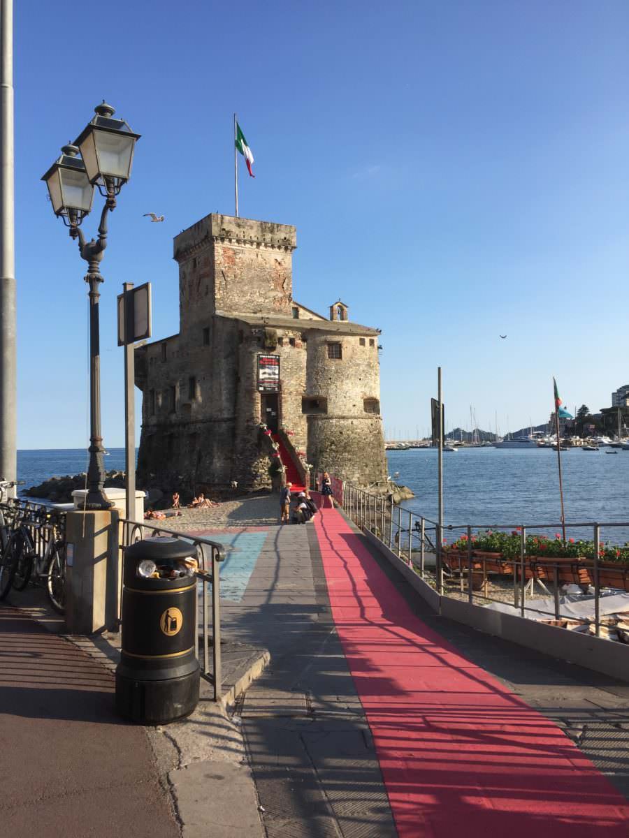 Rapallo Castle & start of Red Carpet, Rapallo, Italy